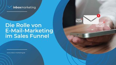 Ein Handy mit mehreren E-Mail Icons